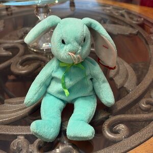 PVC Pellets-Hippity the Bunny, a Ty Beanie Baby. 
Hippity